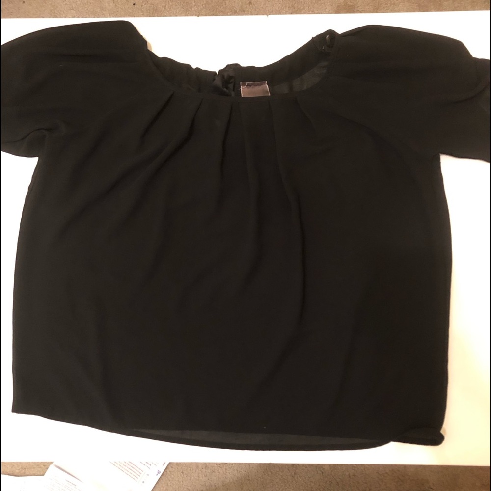 Black sheer top